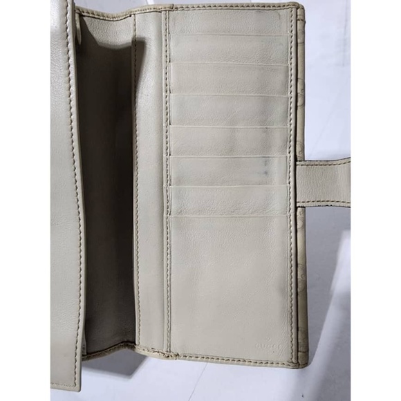 Authentic GUCCI Supreme GG Wallet Cream - Picture 14 of 15